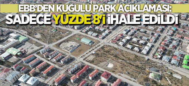 Büyükşehir'den kuğulu park açıklaması