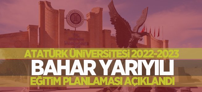 ATA-UNİ Bahar Yarıyılı Eğitim Planlaması açıklandı