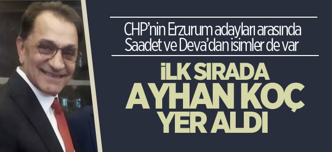 CHP'nin ilk sırasında Ayhan Koç var