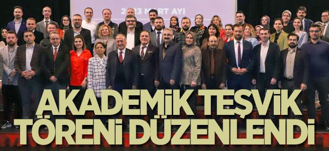 Mart ayı akademik teşvik töreni düzenlendi