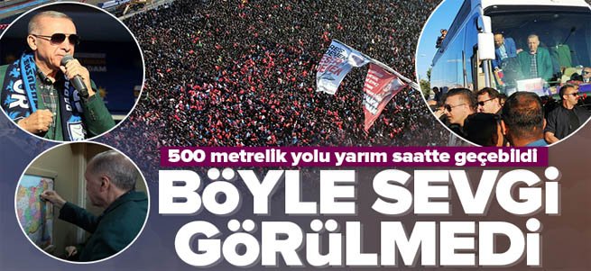Erdoğan'dan Erzurum'da rekor katılımlı miting