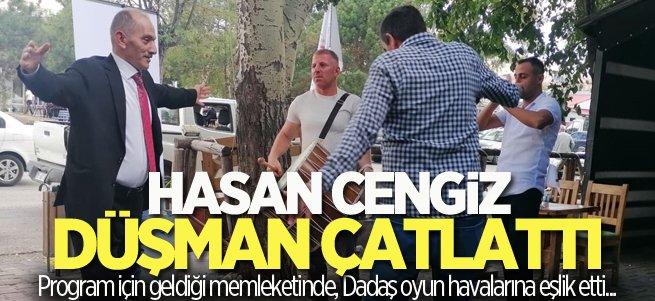 Hasan Cengiz Dadaş oyun havalarına eşlik etti...