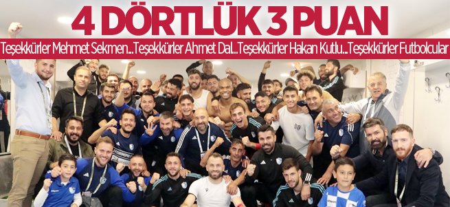 Erzurumspor'dan 4 Dörtlük 3 Puan