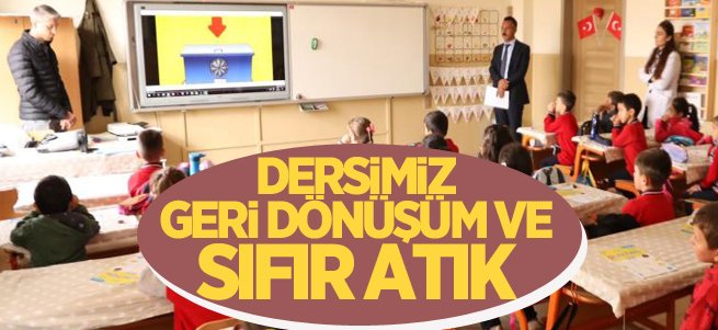 Çocuklara geri dönüşüm ve sıfır atık bilgilendirmesi