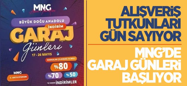 MNG’de GARAJ GÜNLERİ başlıyor