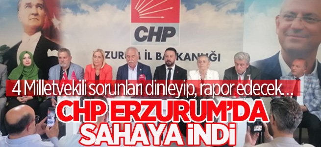 CHP Erzurum’da sahaya indi