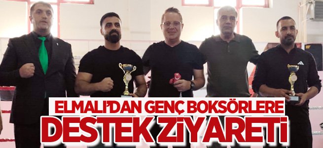 Elmalı’dan genç boksörlere destek ziyareti