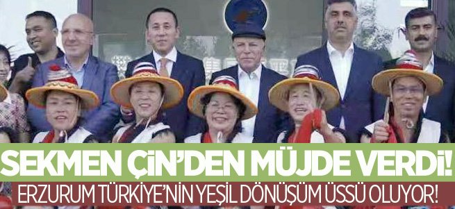 Başkan Sekmen müjdeyi Çin’den verdi!