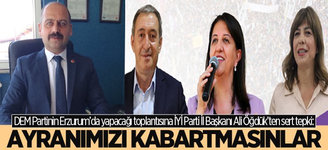 Ali Öğdük'ten DEM Parti'ye sert tepki