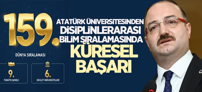 Atatürk Üniversitesinden küresel başarı