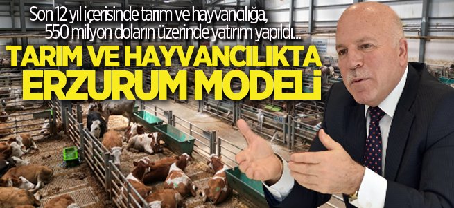 Tarım ve Hayvancılıkta Erzurum Modeli